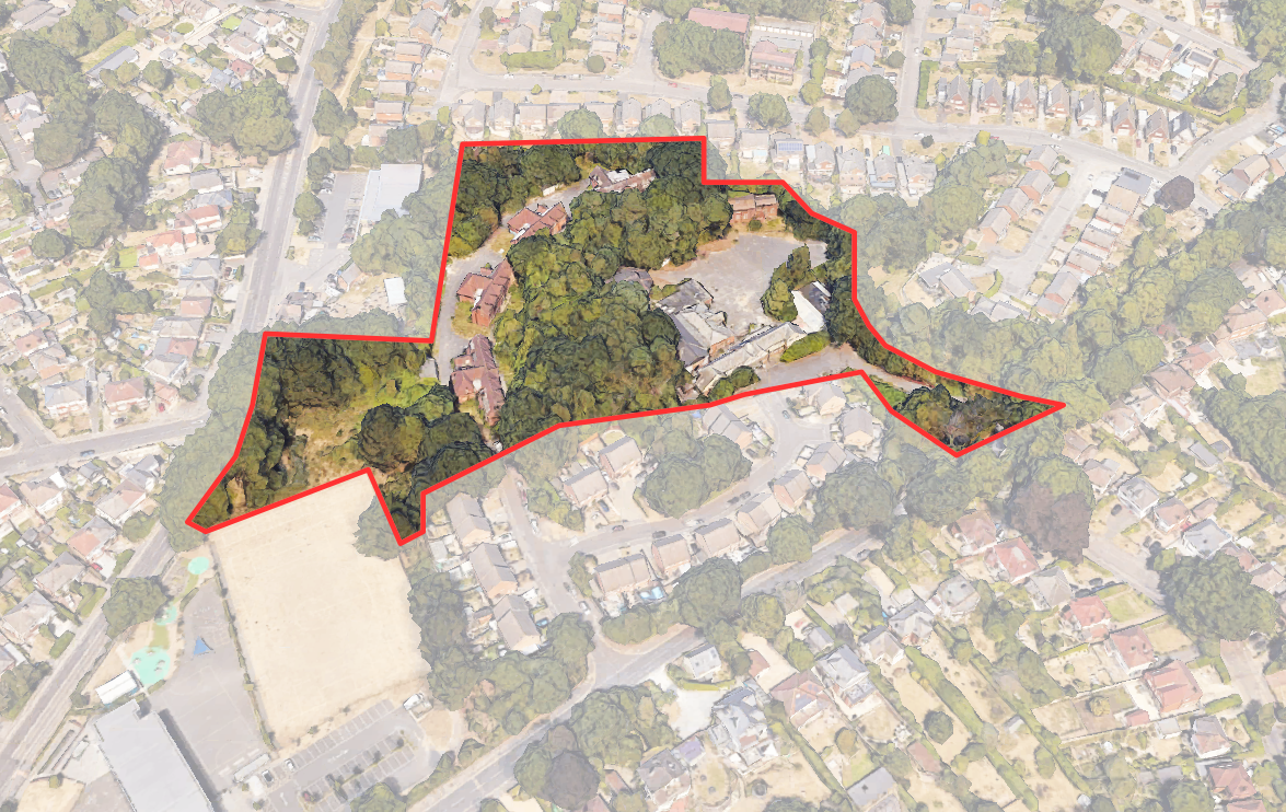 Aerial view of the site (copyright Building Design Partnership)