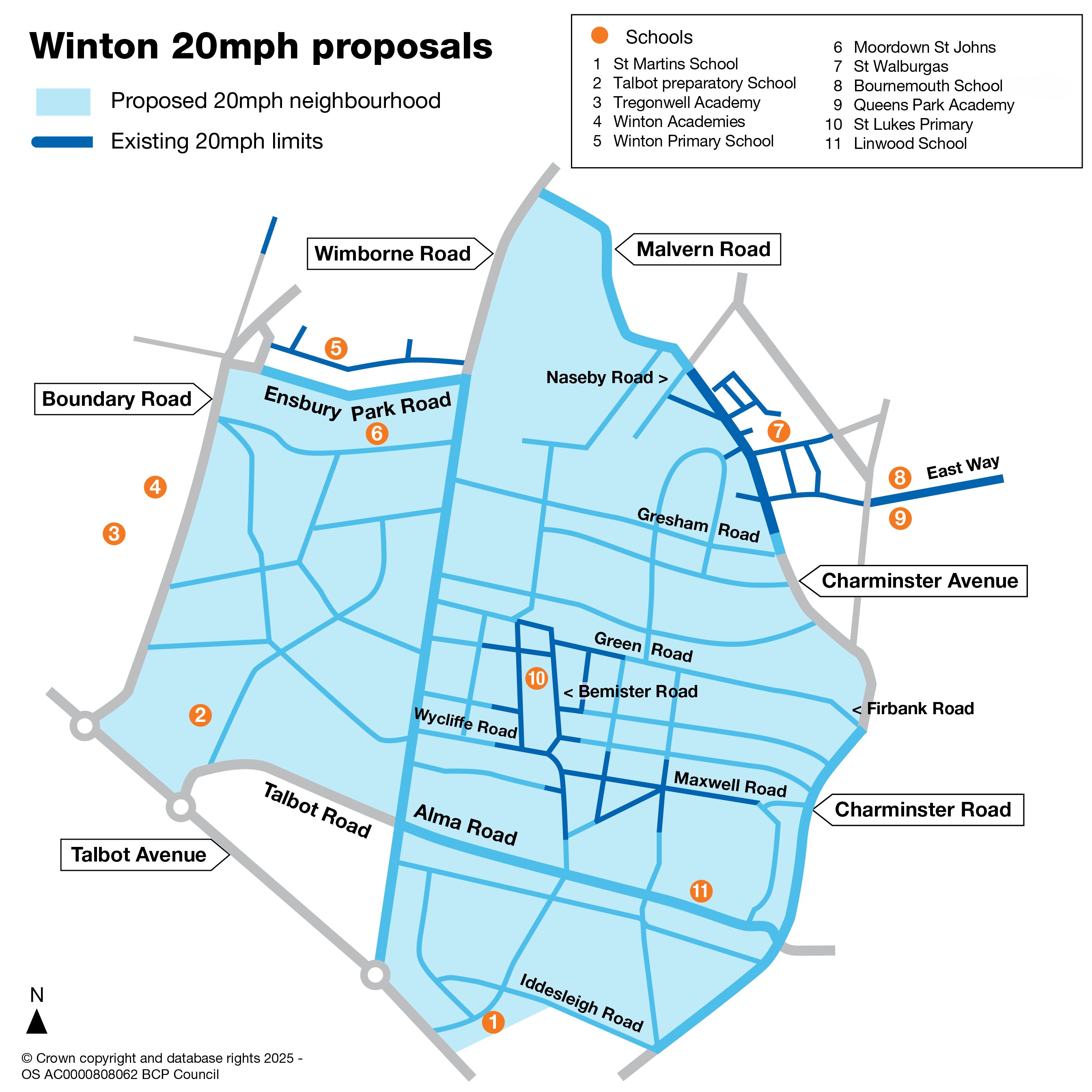 Proposed 20mph area